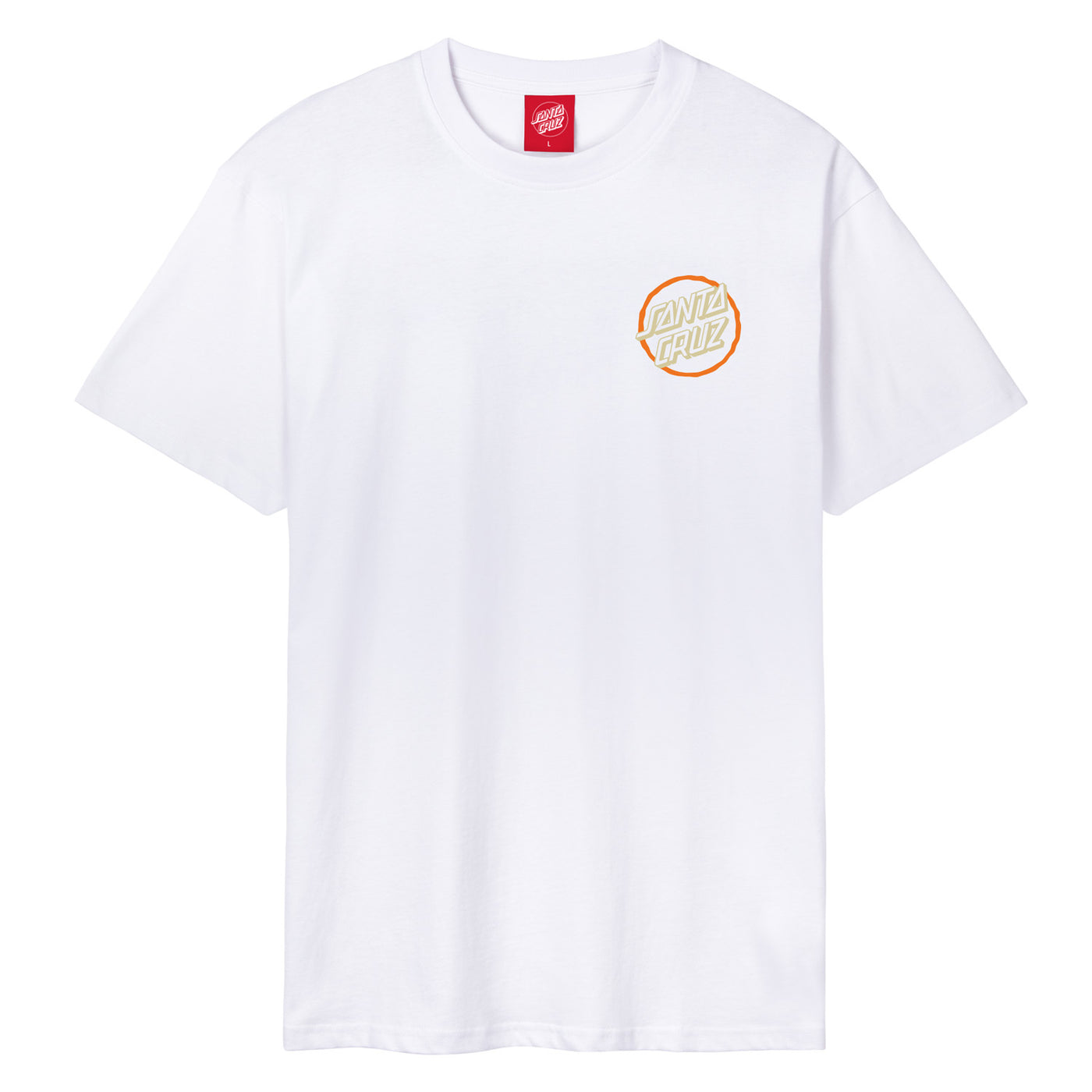 Santa Cruz Breaker Check Opus Dot T-Shirt Tee - White