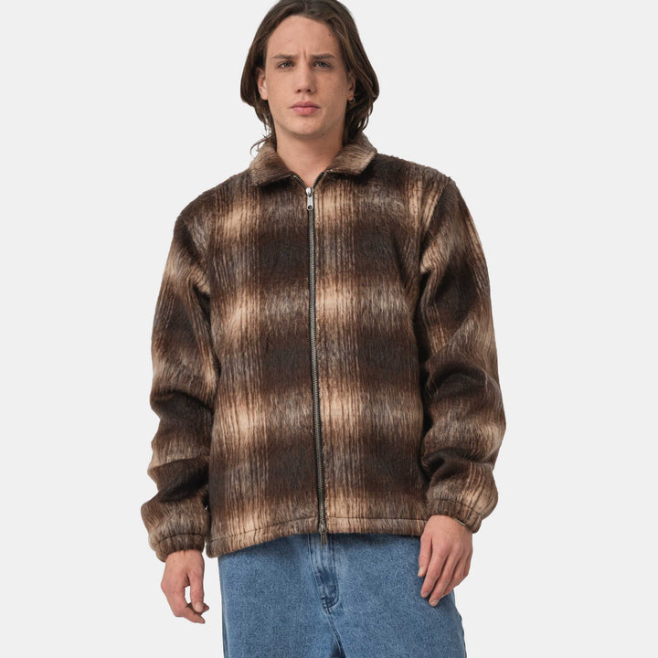 Santa Cruz Hideout Jacket Brown Check