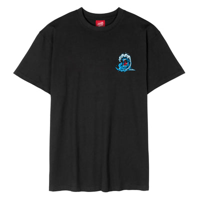 Santa Cruz Screaming Wave T-Shirt Tee - Black