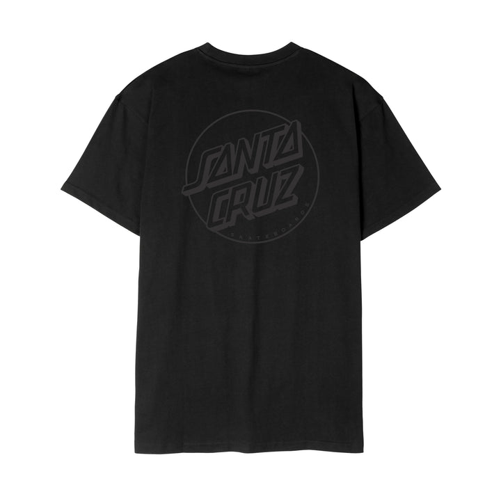 Santa Cruz Tonal Opus Dot Stripe Santa Cruz T-Shirt - Black