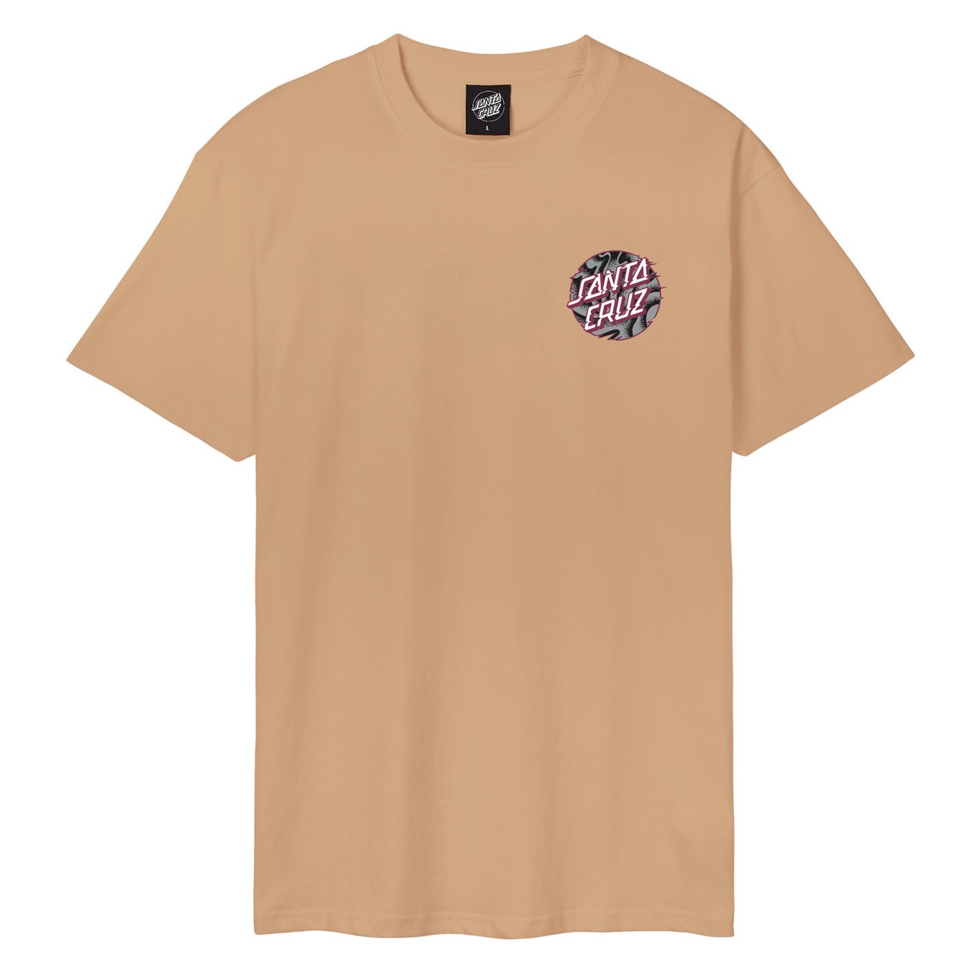 Santa Cruz Vivid Slick Dot T-Shirt - Taupe