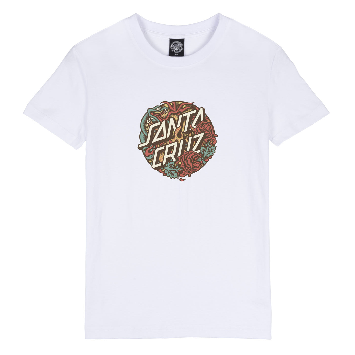 Santa Cruz Dressen Sanke Front T-Shirt Tee - White