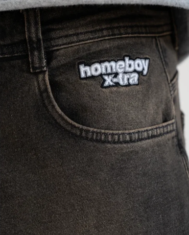 HomeBoy Monster Gothic 2 Baggy Jeans - Dirty Black