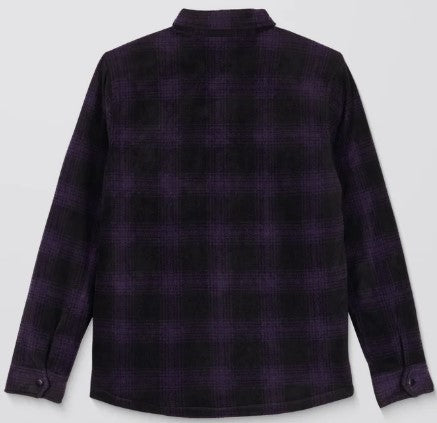 Volcom BOWERED FLEECE OVER-SHIRT - Dark Purple