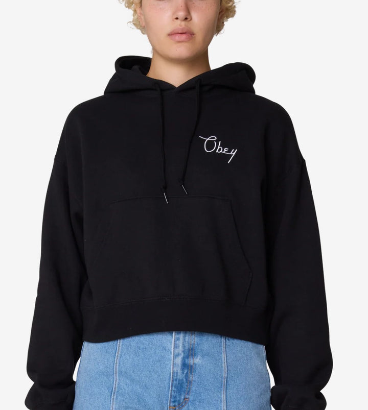 Obey CITIES KURZER PULLOVER Black