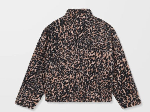 Volcom Wylding Out Zip Sherpa - Animal Print