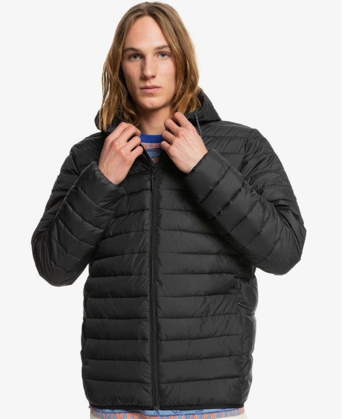 Quicksilver Scaly Daunenjacke mit Kapuze - Schwarz
