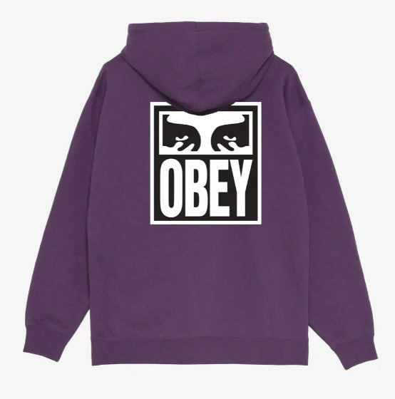 Obey Eyes Icon 2 Heavyweight Oversize Hoodie - plum perfect