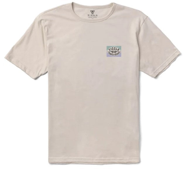 Vissla Shred Heads Organic Tee, Bone (BON)