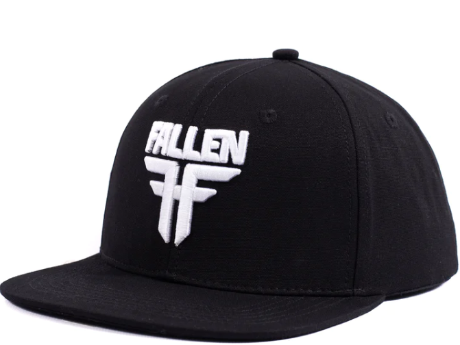 Fallen INSIGNIA FLAT Cap  - BLACK/BLACK
