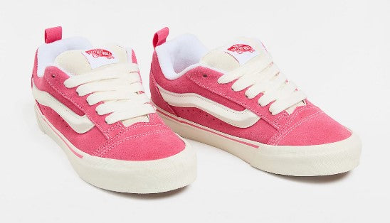 Vans Knu Skool Shoe - Retro Color Pink / True White