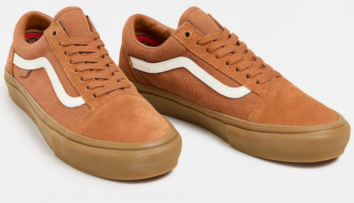 Vans Old Skool Skate Shoe - Brown / Gum