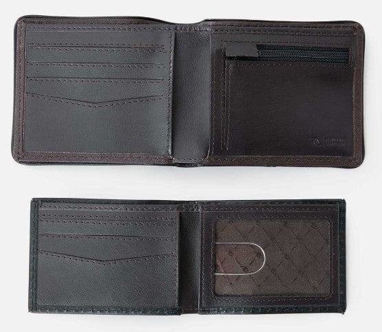 Ripcurl Geldbörse Layered RFID 2 In - Braun/Schwarz
