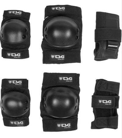 TSG Junior Protection Plain Set - black