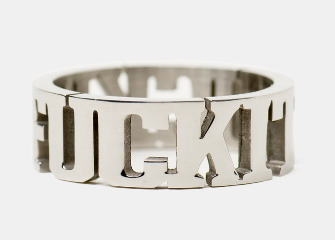 HUF Fuck it Ring - Silver