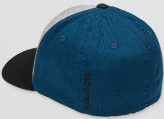 Volcom Full Stone Hthr Flexfit Kappe - DEEP BLUE
