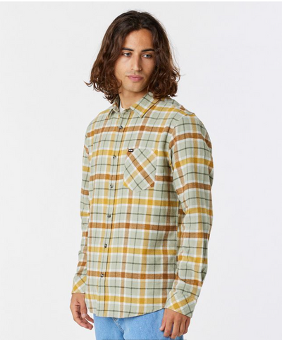 RipCurl Checked In Flannel Hemd - Sage