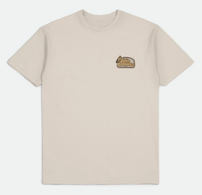 Brixton BASS BRAINS BOAT S/S STANDARD T-SHIRT - Cream