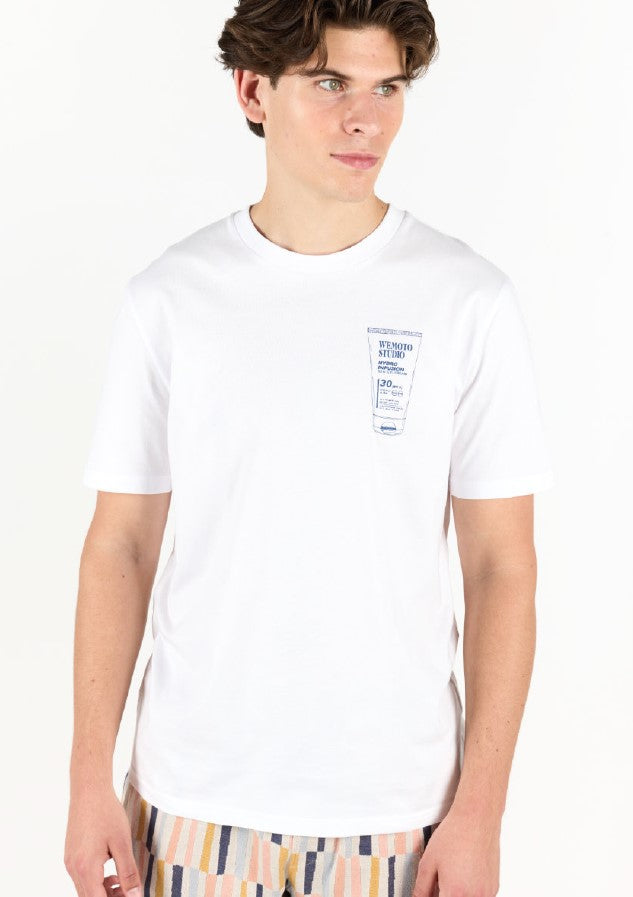 Wemoto Sun Cream T-Shirt - White