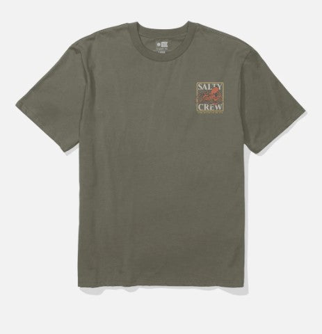 Salty Crew Ink Slinger Standard T-Shirt - Dusty Olive