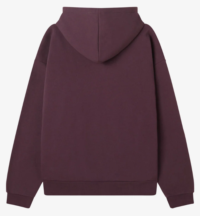 Obey Collegiate II Extra heavyweight OVERSIZE HOOD - Plum Perfect