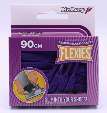 Mr. Lacy Flexies 90cm Laces - Violet