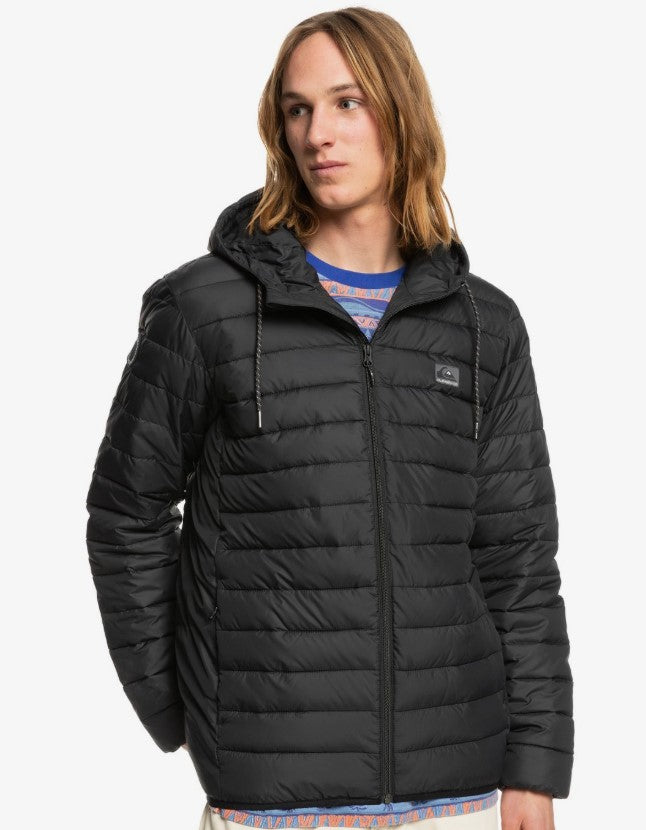 Quicksilver Scaly Daunenjacke mit Kapuze - Schwarz