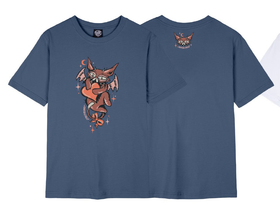 Santa Cruz Night Critter Woman Tee Heritage Blue