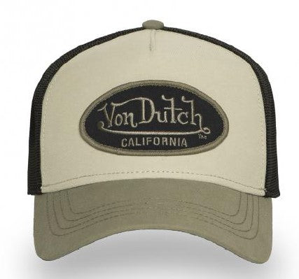 Von Dutch Trucker Cap - Terry 11 Dunkel Olive Schwarz