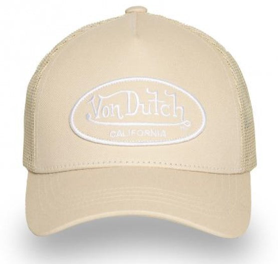 Von Dutch Baseball Cap - Beige / Cream LOF B35