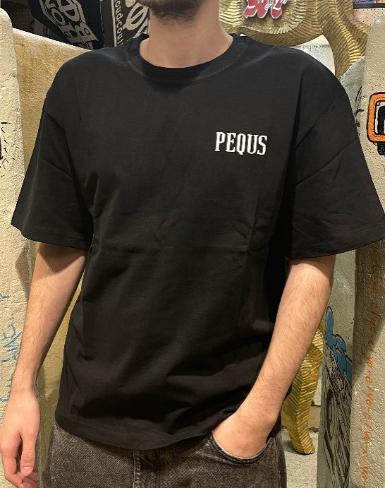 Pequs Mythic Logo Heavyweight T-Shirt - Black