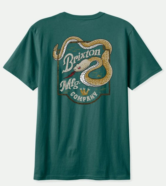 Brixton Rothwell – Tailliertes T-Shirt mit kurzen Ärmeln - NGTSG Grün