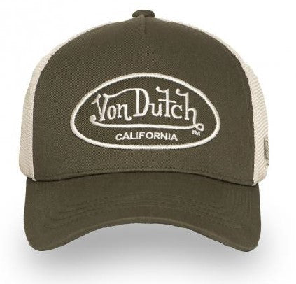 Von Dutch LOF B32 Baseball Cap - Olive Beige