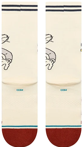 Stance BUGS CREW  Socks  - VINTAGEWHITE