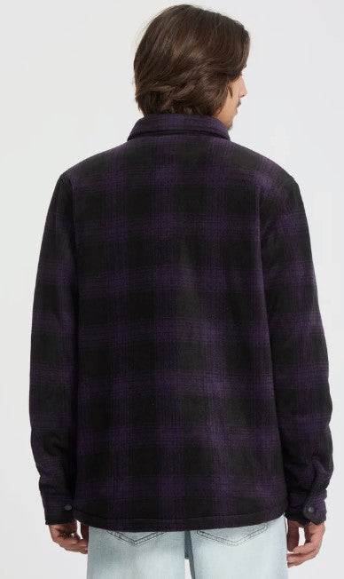 Volcom BOWERED FLEECE OVER-SHIRT - Dark Purple