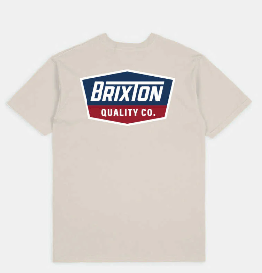 Brixton Regal Tee - Cream Navy