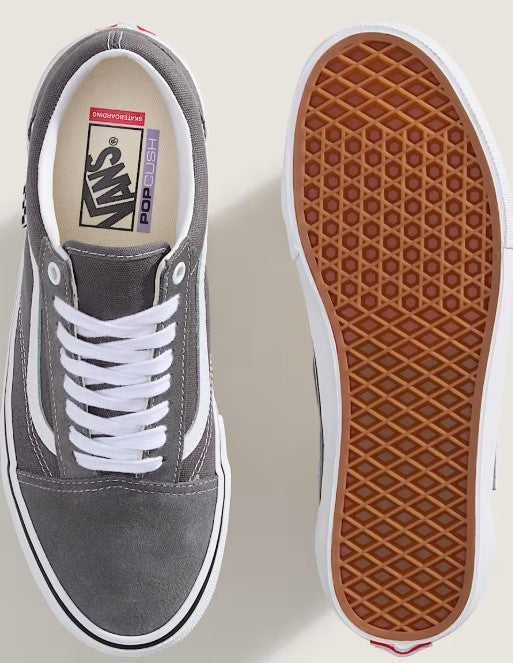 Vans Old Skool Skate Pro - Pewter / White