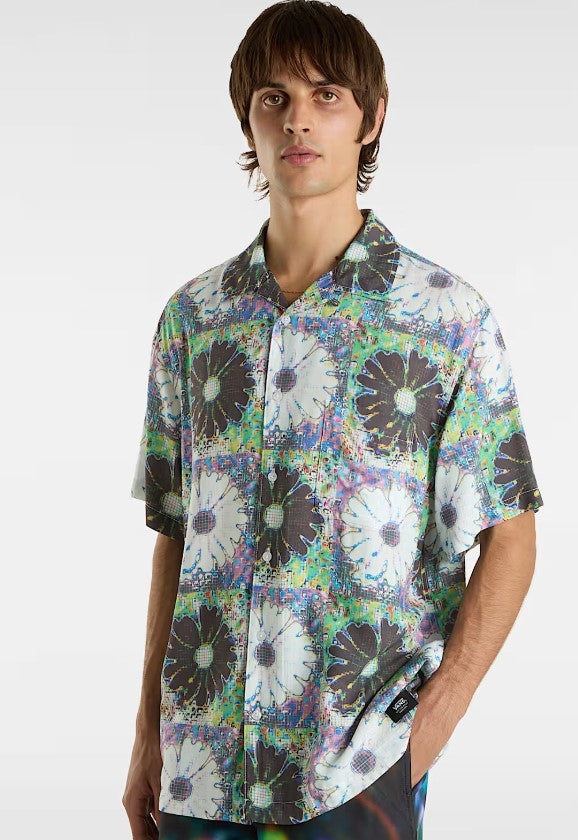 VANS Digitas SS Wovens Kurzarm Hemd White Multi