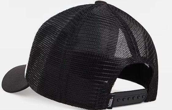 Vans Patch Curved Bill Trucker Kids Cap Black White