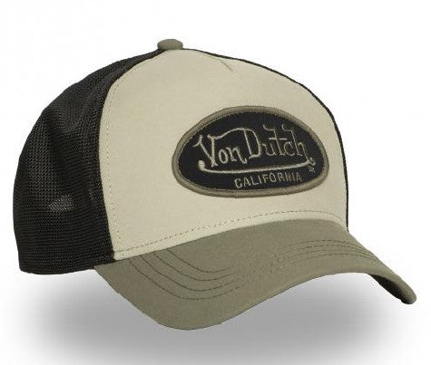 Von Dutch Trucker Cap - Terry 11 Dunkel Olive Schwarz