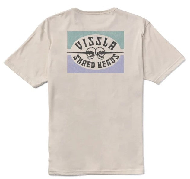 Vissla Shred Heads Organic Tee, Bone (BON)