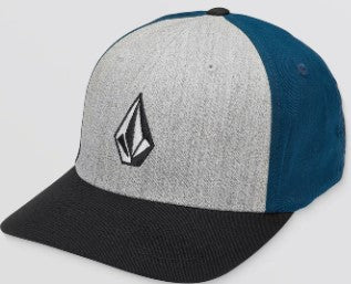 Volcom Full Stone Hthr Flexfit Kappe - DEEP BLUE