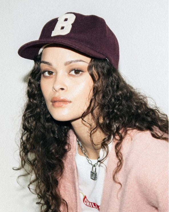 Brixton Big B Snapback Cap - Port Bordeauxrot