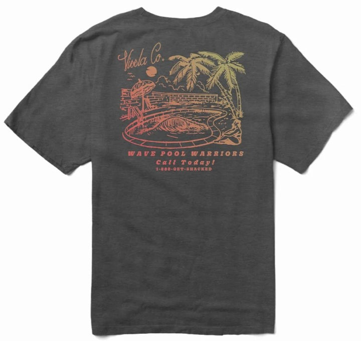 Vissla Wave Pool Warrior Tee - Black Heather