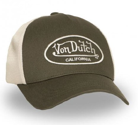 Von Dutch LOF B32 Baseball Cap - Olive Beige