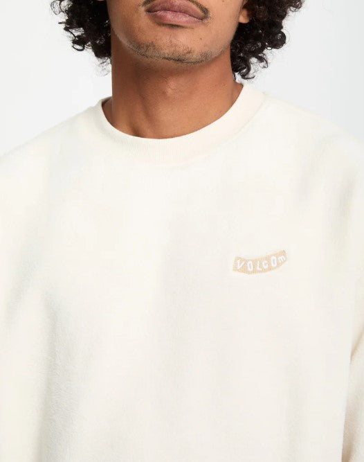 Volcom Too Kool Sweatshirt - Dirty White