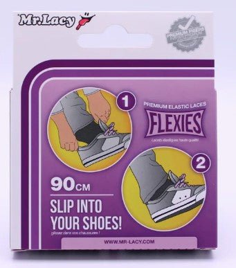 Mr. Lacy Flexies 90cm Laces - Violet