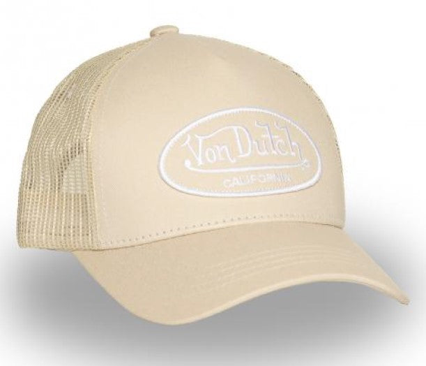 Von Dutch Baseball Cap - Beige / Cream LOF B35