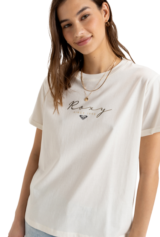 Roxy Noon Ocean T-Shirt - Egret (WBS0)