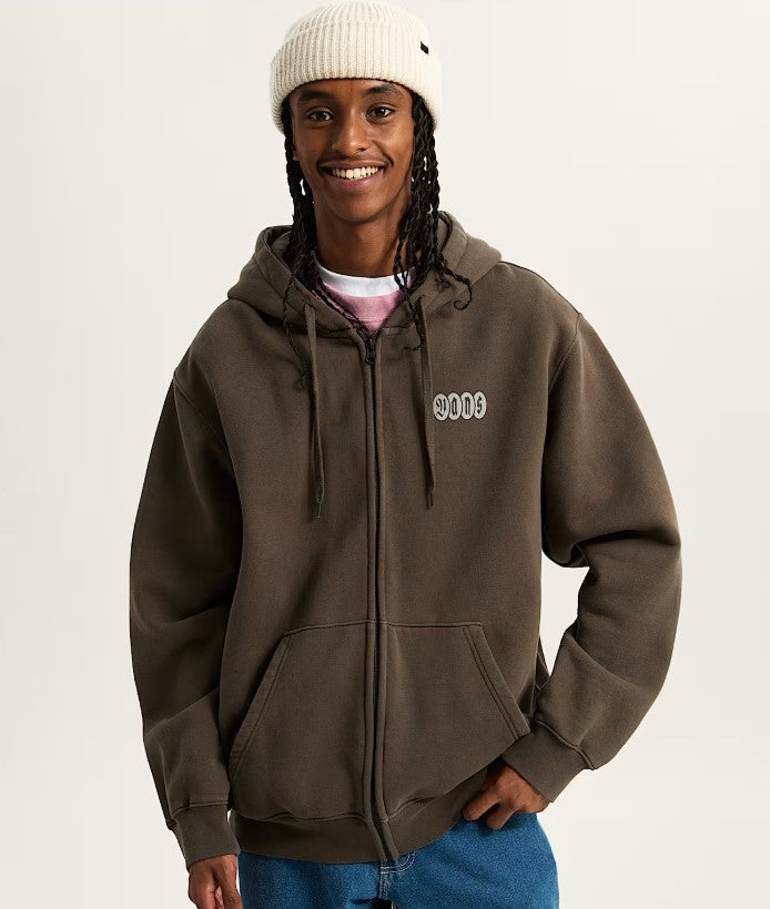 Vans Earthbound Loose Zip Hood - Coal/Brown